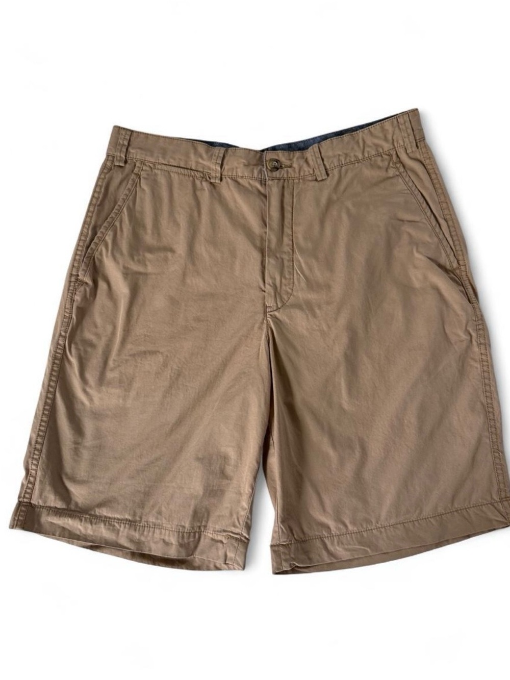 Polo by Ralph Lauren Relaxed Fit Khaki Fit Flat-Front Lightweight Shorts Size 32